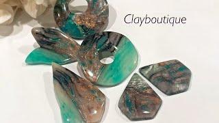 Polymer Clay Ink and Inclusions Faux Stone