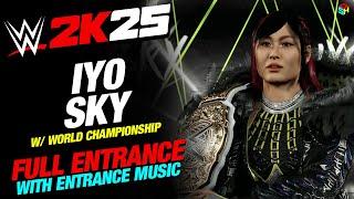 IYO SKY WWE 2K25 ENTRANCE - #WWE2K25 IYO SKY WORLD CHAMPION ENTRANCE WITH MUSIC