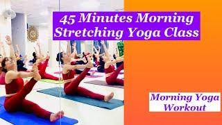 45 Minutes Morning Stretching Yoga Class For Beginners to Intermediate @MasterArjunYoga