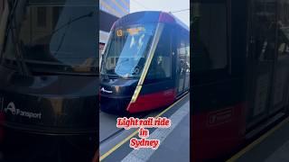 Light rail ride in Sydney #shorts #shortsfeed #tamil #youtubeshorts #australia #sydney #lightrail