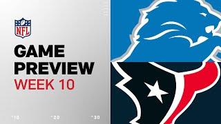 Detroit Lions vs. Houston Texans | 2024 Week 10 Game Preview