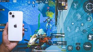 iPhone 13 - SOLO VS SQUAD Full Rush GAMEPLAY BGMI Gameplay on iPhone 13 BGMI GAMEPLAY Test 2024