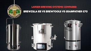 Brewzilla 65L Vs Brewtools vs Grainfather G70 Larger Brewing System Comparison