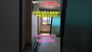 NO. 67A [파주 투룸] 파주 탄현면 법흥리 통일동산 신세계첼시아울렛 헤이리 투룸 월세 500/45만 인터넷완비 풀옵션 개방감좋고 채광좋은 남향집 베란다 넓은 투룸#shorts