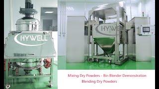 Mixing Dry Powders - Bin Blender Demonstration, Blending Dry Powders