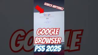 How to get GOOGLE browser on PS5!2025 Search anything #ps5