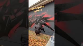  GRAFFITI ARTIST FULL PROCESS  Rays showing from beginning 2 end  #graffiti #graffitiart #GmanGK