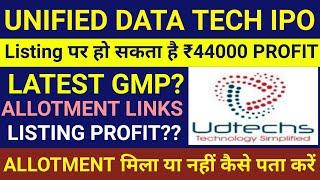Unified Data Tech IPO Allotment Chances Unified Data Tech IPOUnified Data Tech IPO GmpUnified IPO