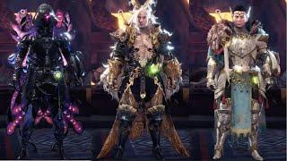 MHW Iceborne All Craft-able Master Rank Layered Armor (Male Versions; as of V15.02)