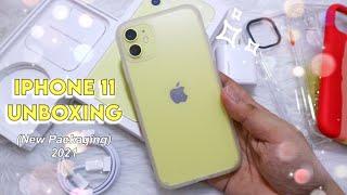 iPhone 11 Unboxing!  (New Packaging) Set up + Cute Cases // Early 2021 