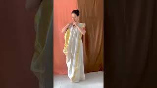 Bengali Saree Drape/ How to wear Bengali Saree / Bengali style saree️