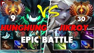 HUNGHUNG (OUTWORLD DESTROYER) Mid vs JIKROY (DROW RANGER) Carry - Epic Battle Of Pro Dota 2 Players