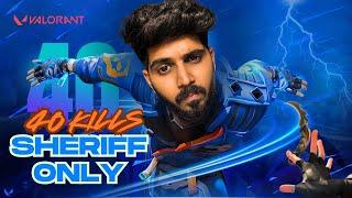 "Win A Death Match With Sheriff Only in Valorant"  Insane Gameplay Highlights