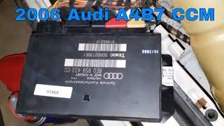 2006 Audi A4B7 S Line comfort control module replacement where is it located