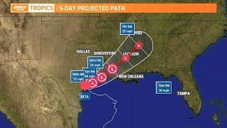 Tuesday Morning Tropical Update: Tropical Storm Beta makes landfall in Texas