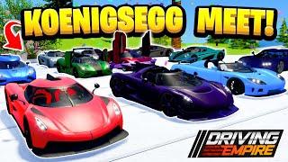 Koenigsegg ONLY Car Meet In Driving Empire!