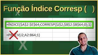 Função Indice Corresp no Excel