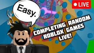 BEATING RANDOM ROBLOX GAMES!(Roblox)