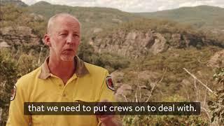 How do NPWS firefighters find hot spots on fires? | #NSWParks Firefighting