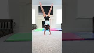 Pressed handstands?  How many do you think I did today? #PressedHandstands #gymnastics