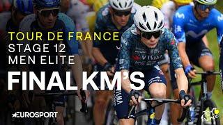 SPRINTING MASTERCLASS ‍️ | Tour de France Stage 12 Final Kilometres | Eurosport Cycling