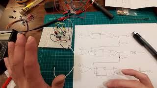 Making a peak and hold VU meter with comparators and SR latches