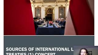 5. International Law Course.  Sources: Law of Treaties (1)  Definition VCLT and Elements