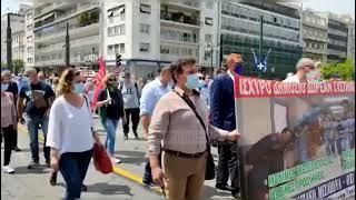 Top Channel/ Opozita greke protestë paqësore në Athinë (Pamjet)