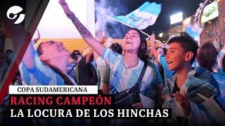 RACING CAMPEÓN DE LA SUDAMERICANA: el FESTEJO de los hinchas en ARGENTINA