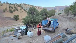 Moving house and preparing the sheep pen: The Bekr family prepares for a new life on the farm 