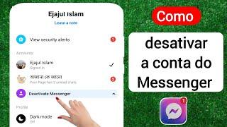 Como desativar a conta do Messenger -2024 |  Desativar conta do Messenger