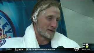 Funny NHL Moment: Stamkos gets pie'd by his team-mate, Ryan Malone!