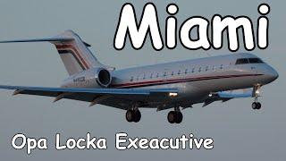 OPA LOCKA AIRPORT PRIVATE JETS | Plane landing and takeoff video