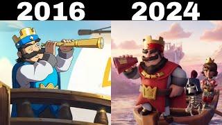 CLASH ROYALE ANTES Y AHORA 2016 - 2024