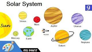 How to Draw a Solar System in Ms paint