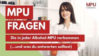 MPU FRAGEN ALKOHOL - In jeder MPU kommen diese 5 Fragen vor!