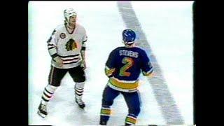 Chicago Blackhawks vs St. Louis Blues Brawl II / Dave Manson vs Scott Stevens Round 2