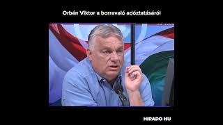 Orbán Viktor a borravaló adóztatásáról