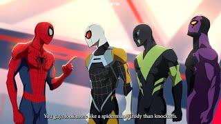 Spiderman  & Spider Society REACT to Web Weaver, Agent Spider, and Black Spider Knockoffs!