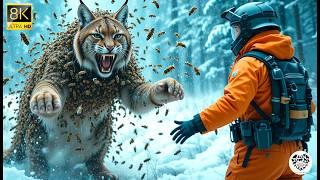 Wild Bees Attacked a Lynx in Winter! Rescue Operation.