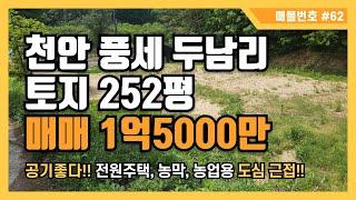 [매물번호 #62] 천안 풍세 두남리 토지매매 1억5000만