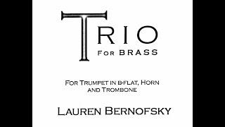 Bernofsky - Trio for Brass [score]