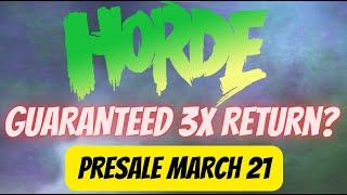 HORDE New Node Passive Income with Guaranteed 3X Return?