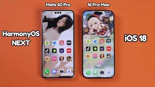 iOS 18 (16 Pro Max) vs HarmonyOS Next (Mate 60 Pro) | FULL COMPARISON