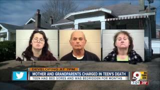 Mother and grandparents charged in teen's death