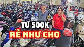 Thiên đường 1000 xe máy cũ từ 500k ở Sài Gòn bán rẻ như TEMU. Liệu chất lượng có đáng mua?