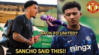 SANCHO'S REACTION AFTER FANS ASKED HIM IF HE CAN RETURN TO MAN UNITED UNDER AMORIM  CONFIRM 