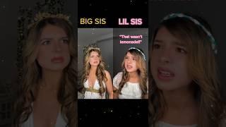 The little princess realizes her big sister is drunk #funny #acting #skit #sisters #shorts