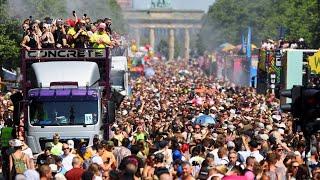 Love parade  And Christopher street day Berlin Germany