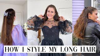 A FULL WEEK OF EASY HAIRSTYLES 2021 | Caitlin Mahina Catania